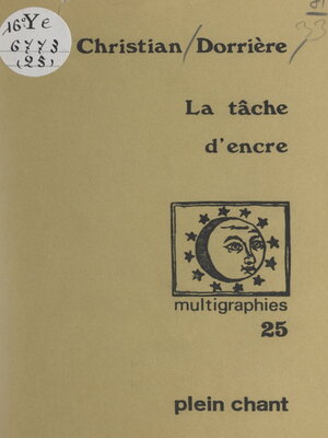 cover image of La tâche d'encre